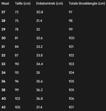Heren pantalon recht model