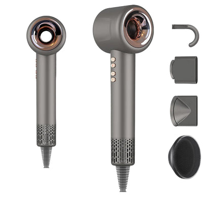 Profesjonalna suszarka do włosów z zaawansowaną technologią jonów ujemnych dla lśniących i zdrowych włosów, jakości jak z salonu. 