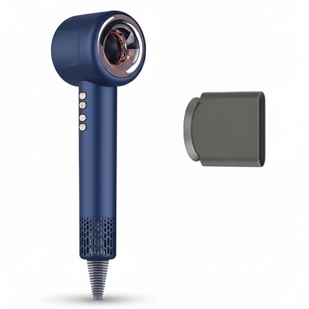 Profesjonalna suszarka do włosów z zaawansowaną technologią jonów ujemnych dla lśniących i zdrowych włosów, jakości jak z salonu. 