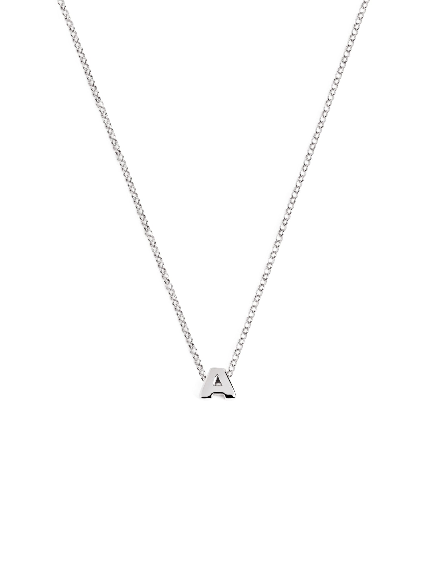 Srebrny naszyjnik z personalizowanym inicjałem