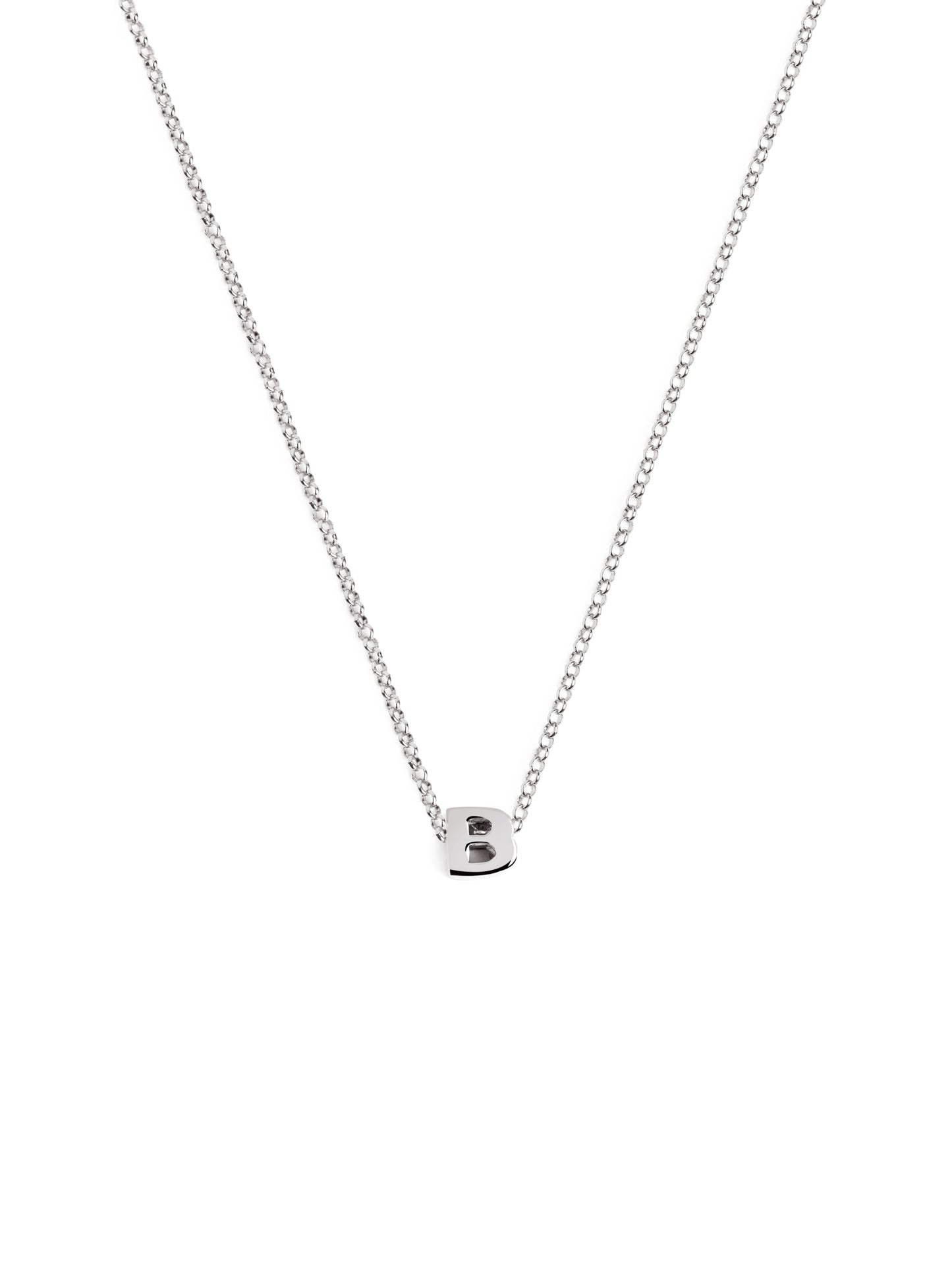 Srebrny naszyjnik z personalizowanym inicjałem