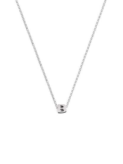 Srebrny naszyjnik z personalizowanym inicjałem