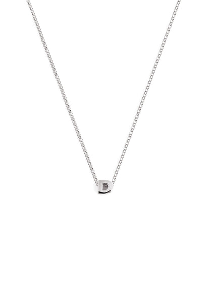 Srebrny naszyjnik z personalizowanym inicjałem