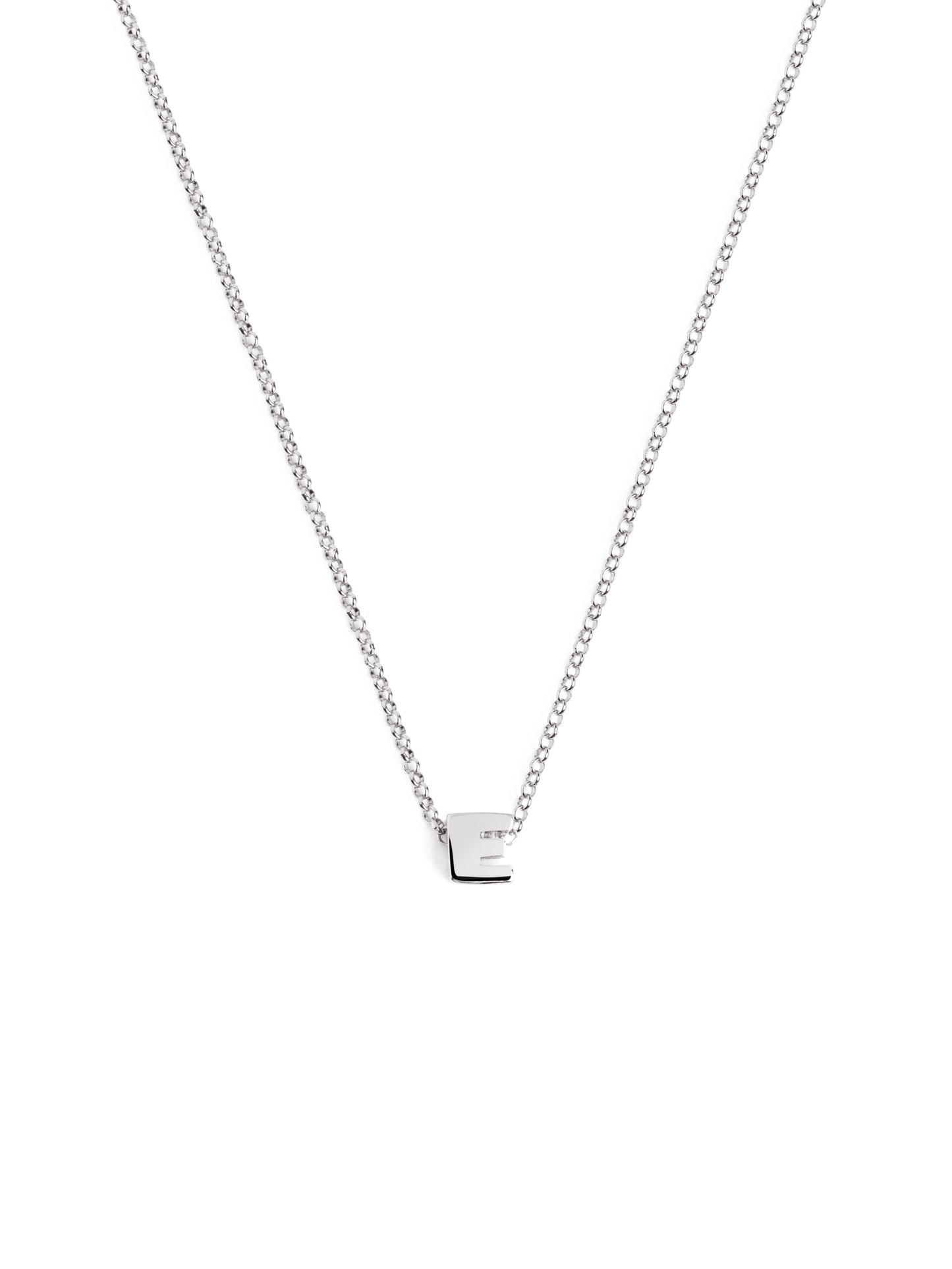 Srebrny naszyjnik z personalizowanym inicjałem