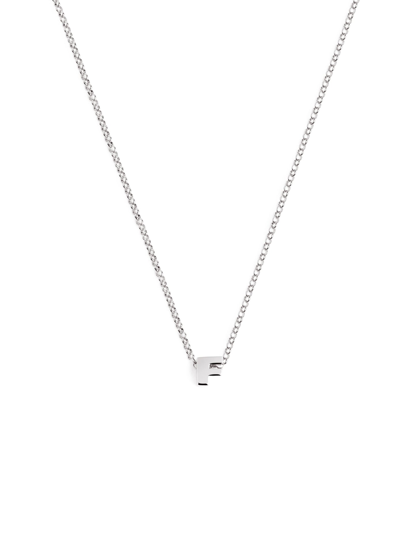 Srebrny naszyjnik z personalizowanym inicjałem