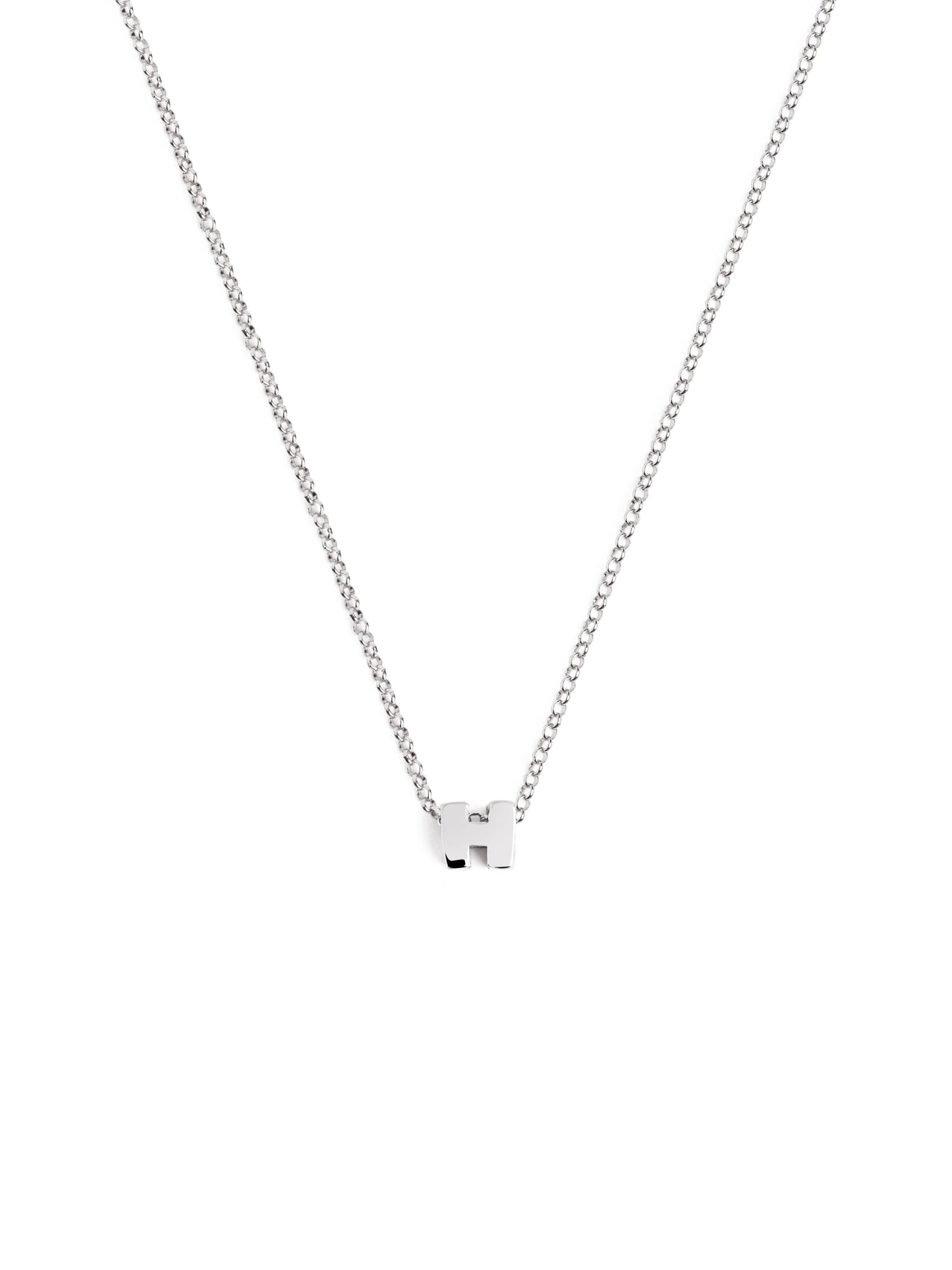 Srebrny naszyjnik z personalizowanym inicjałem