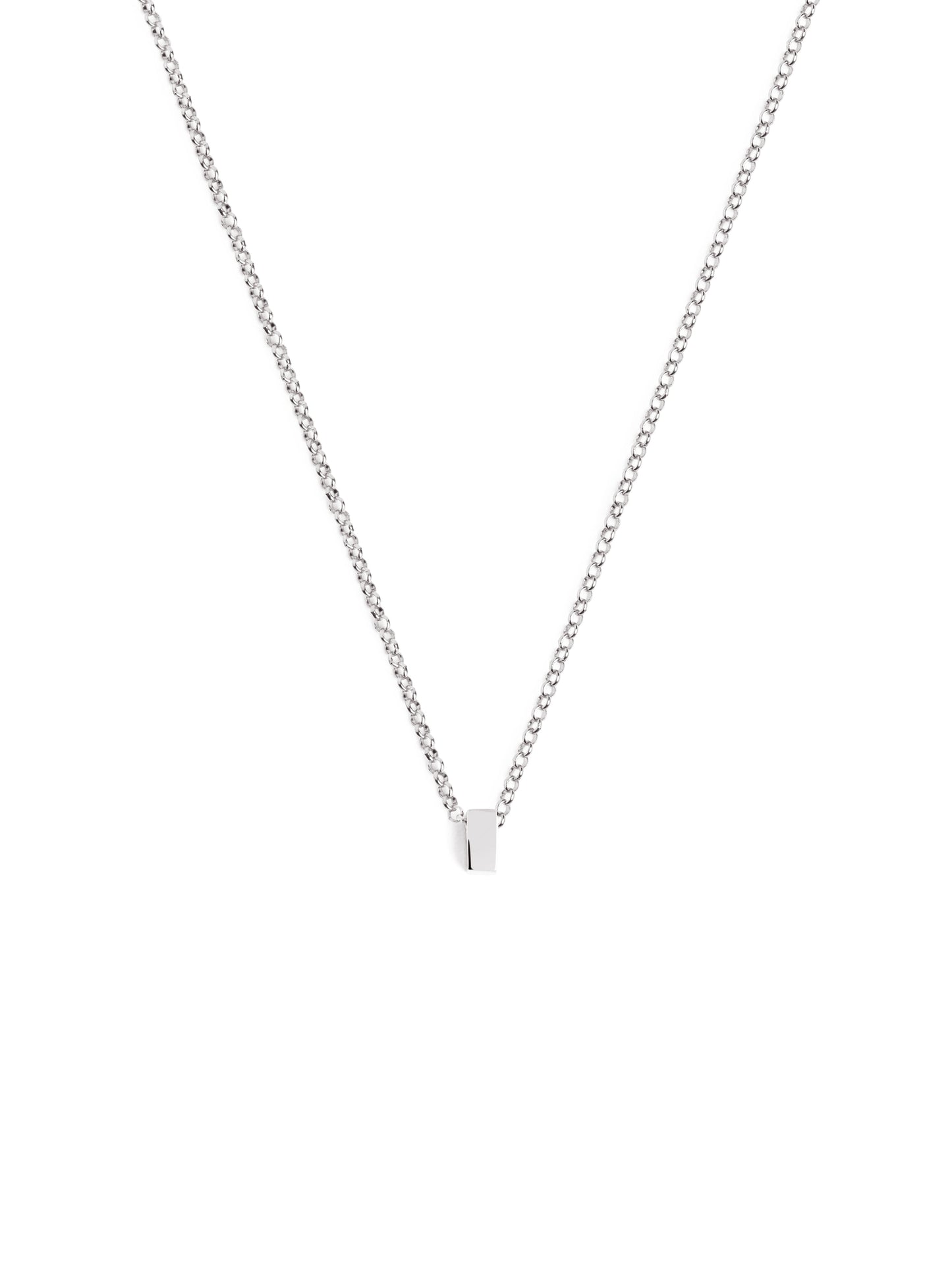 Srebrny naszyjnik z personalizowanym inicjałem