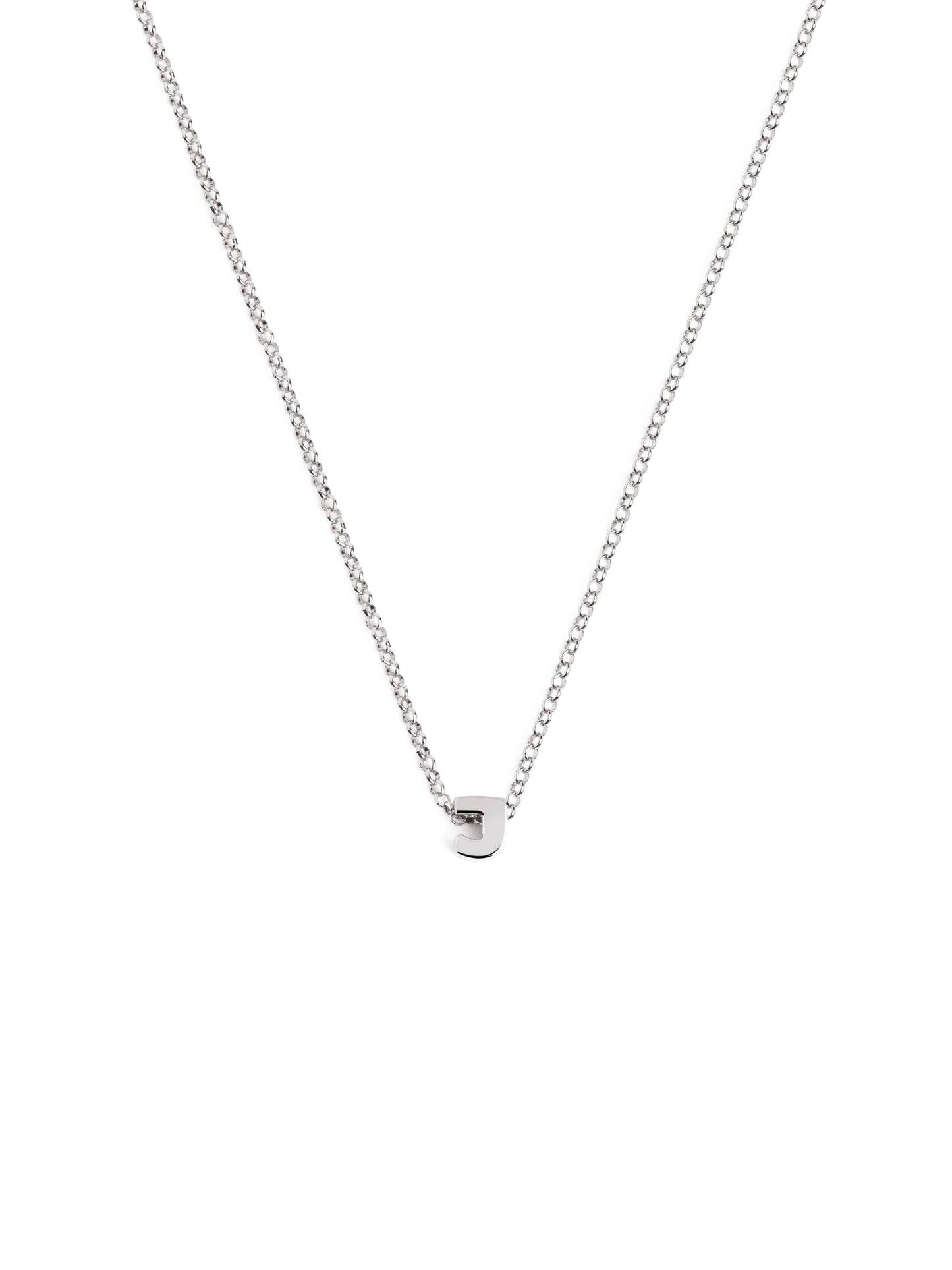 Srebrny naszyjnik z personalizowanym inicjałem