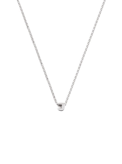 Srebrny naszyjnik z personalizowanym inicjałem