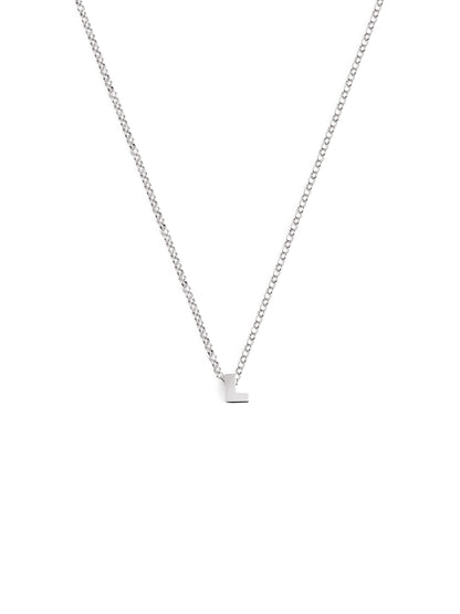 Srebrny naszyjnik z personalizowanym inicjałem