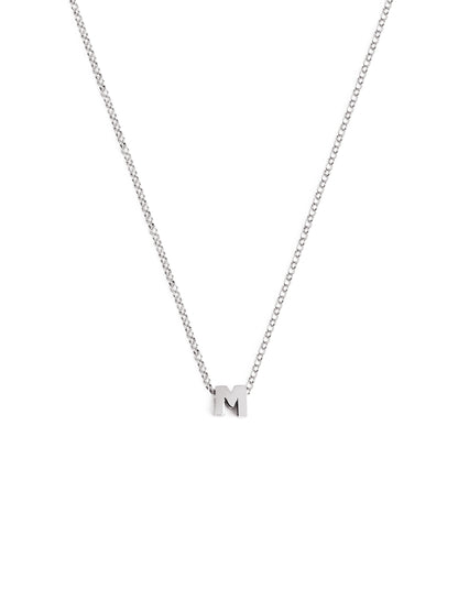 Srebrny naszyjnik z personalizowanym inicjałem