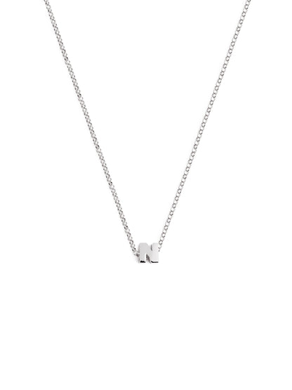 Srebrny naszyjnik z personalizowanym inicjałem