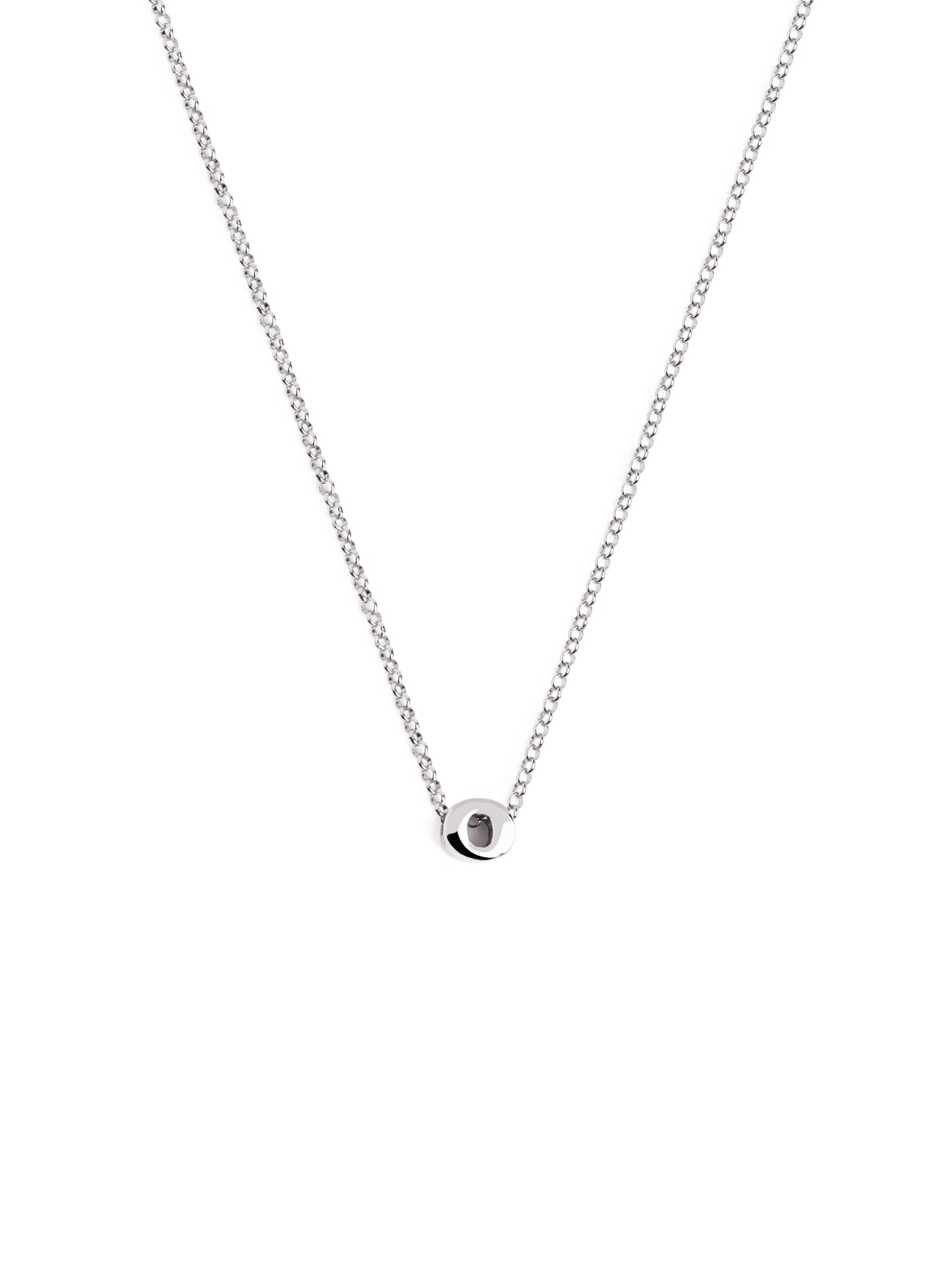 Srebrny naszyjnik z personalizowanym inicjałem