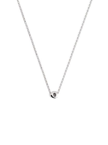 Srebrny naszyjnik z personalizowanym inicjałem