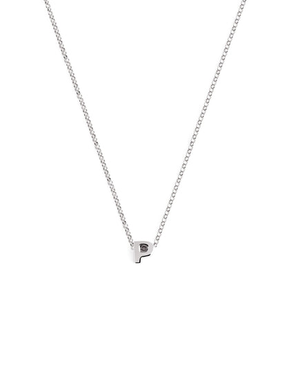 Srebrny naszyjnik z personalizowanym inicjałem