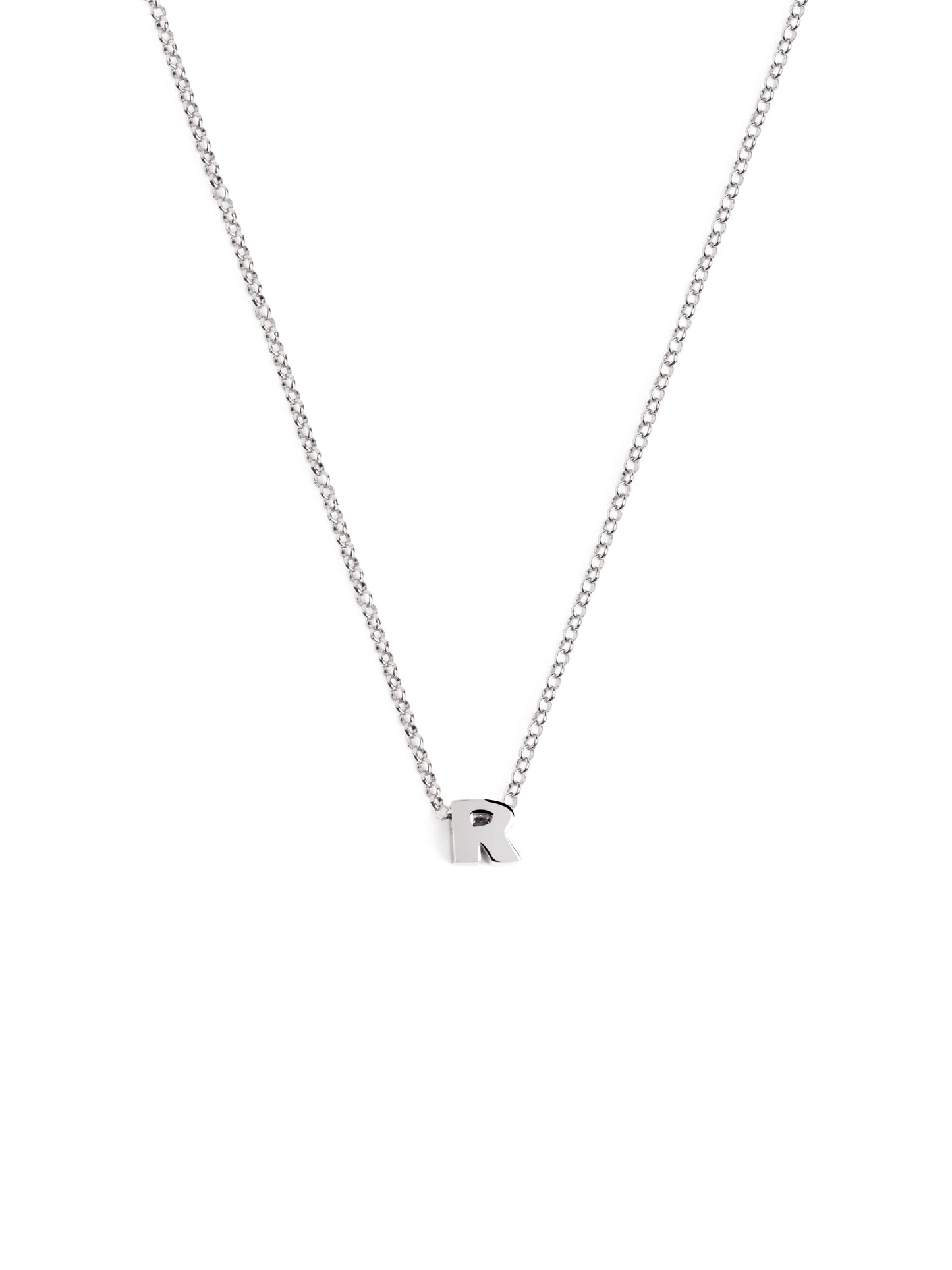Srebrny naszyjnik z personalizowanym inicjałem