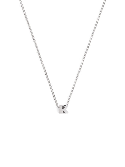 Srebrny naszyjnik z personalizowanym inicjałem