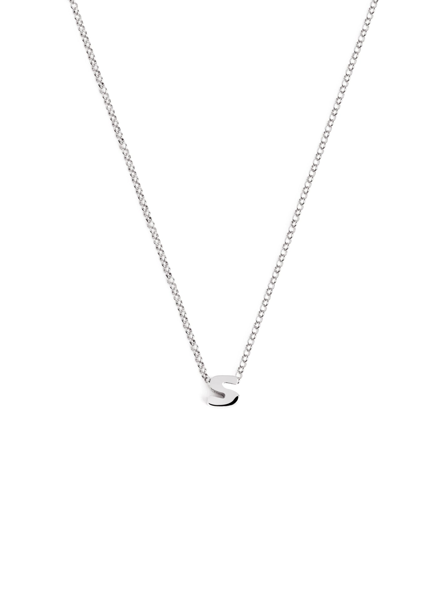 Srebrny naszyjnik z personalizowanym inicjałem
