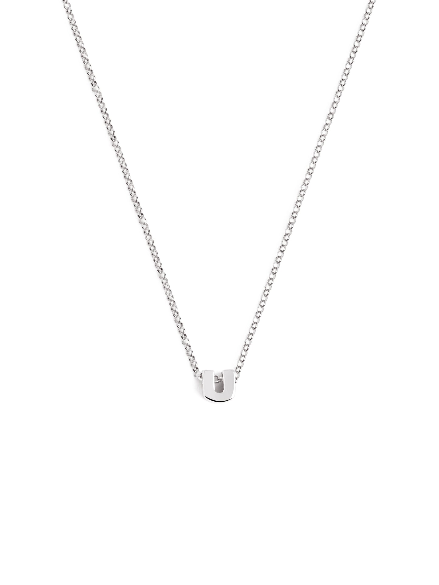 Srebrny naszyjnik z personalizowanym inicjałem