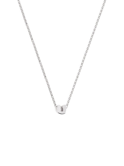 Srebrny naszyjnik z personalizowanym inicjałem