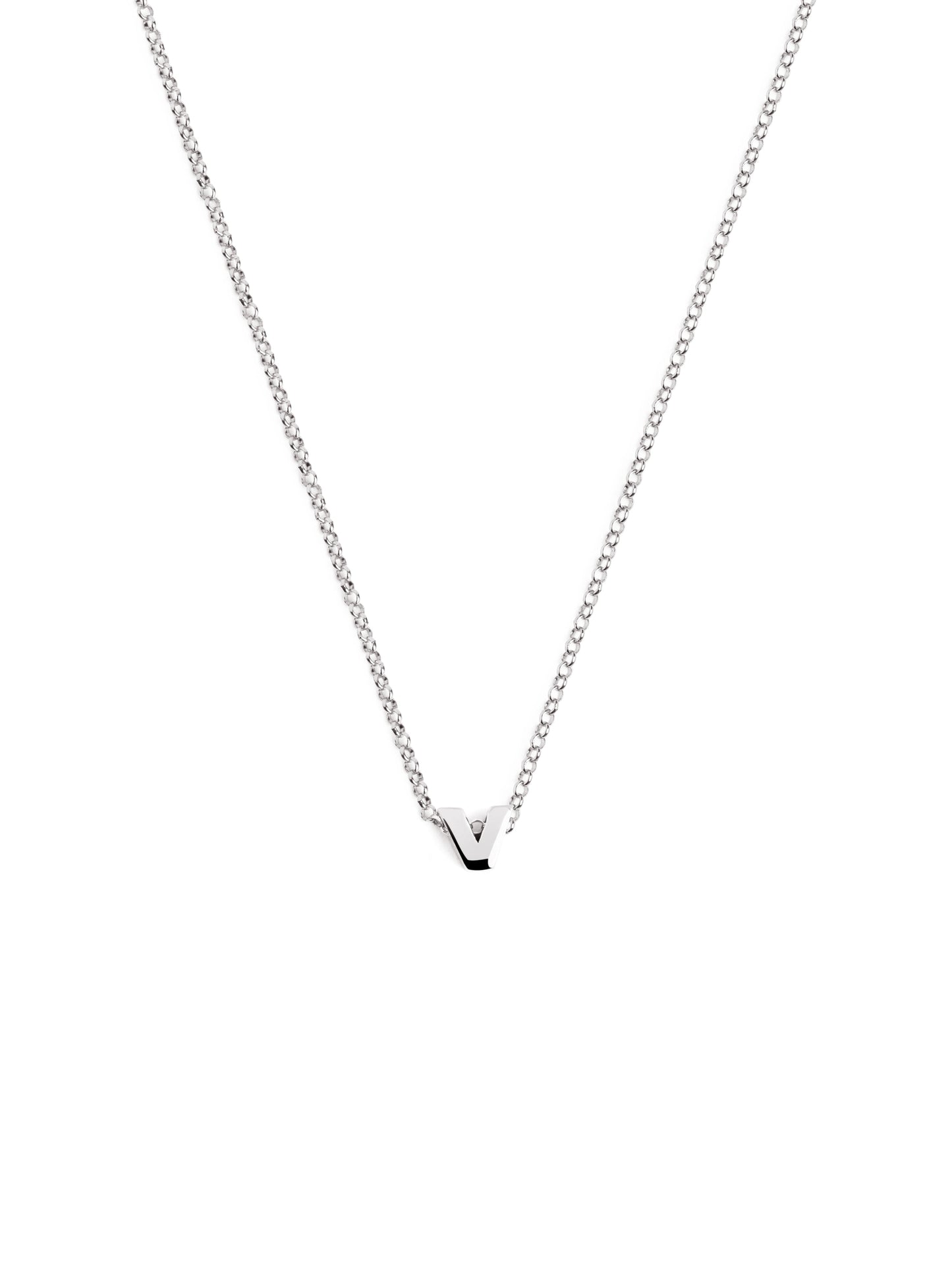 Srebrny naszyjnik z personalizowanym inicjałem