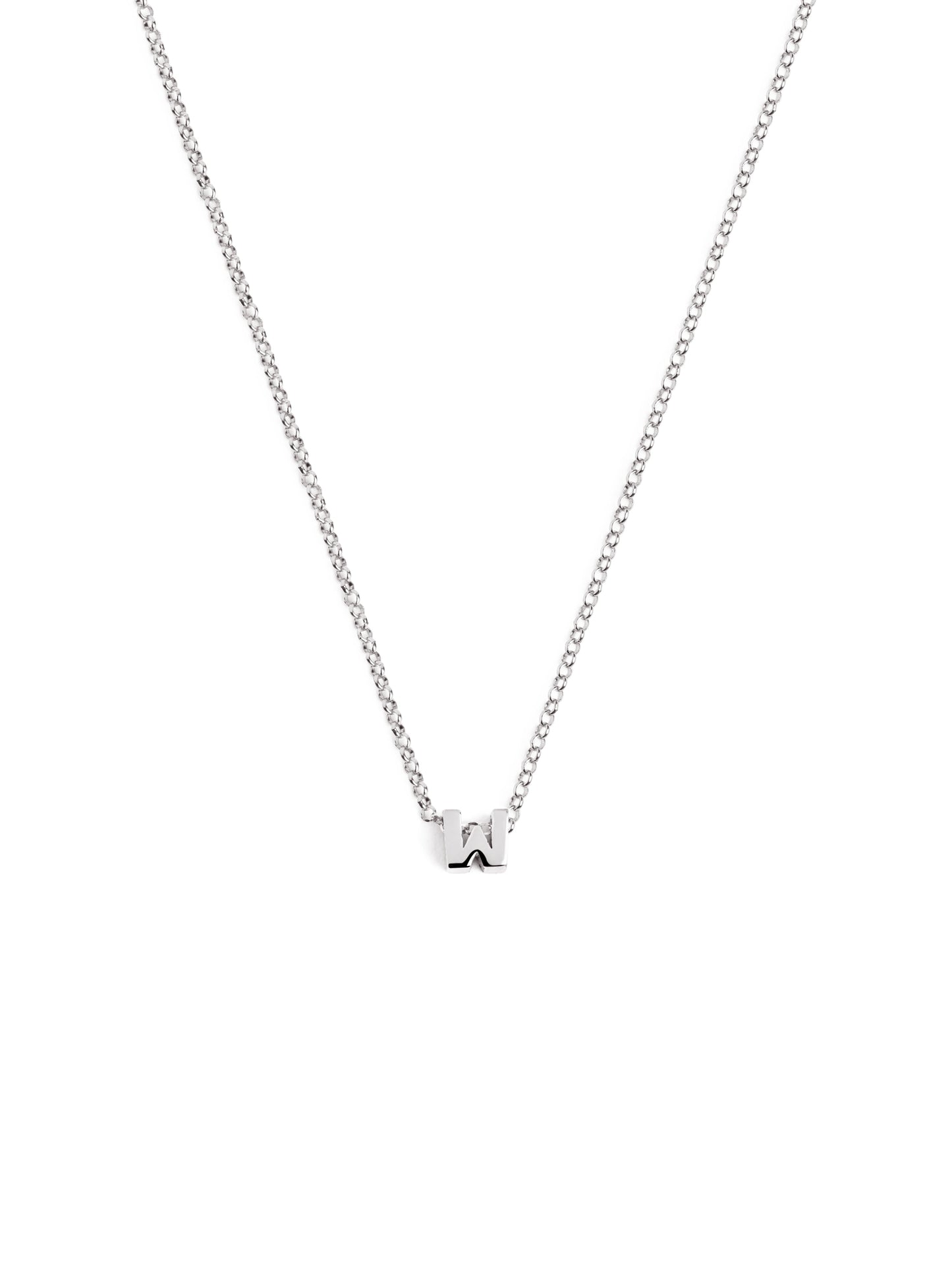 Srebrny naszyjnik z personalizowanym inicjałem