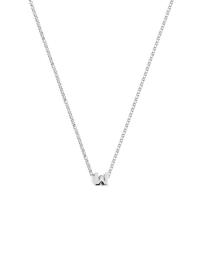Srebrny naszyjnik z personalizowanym inicjałem