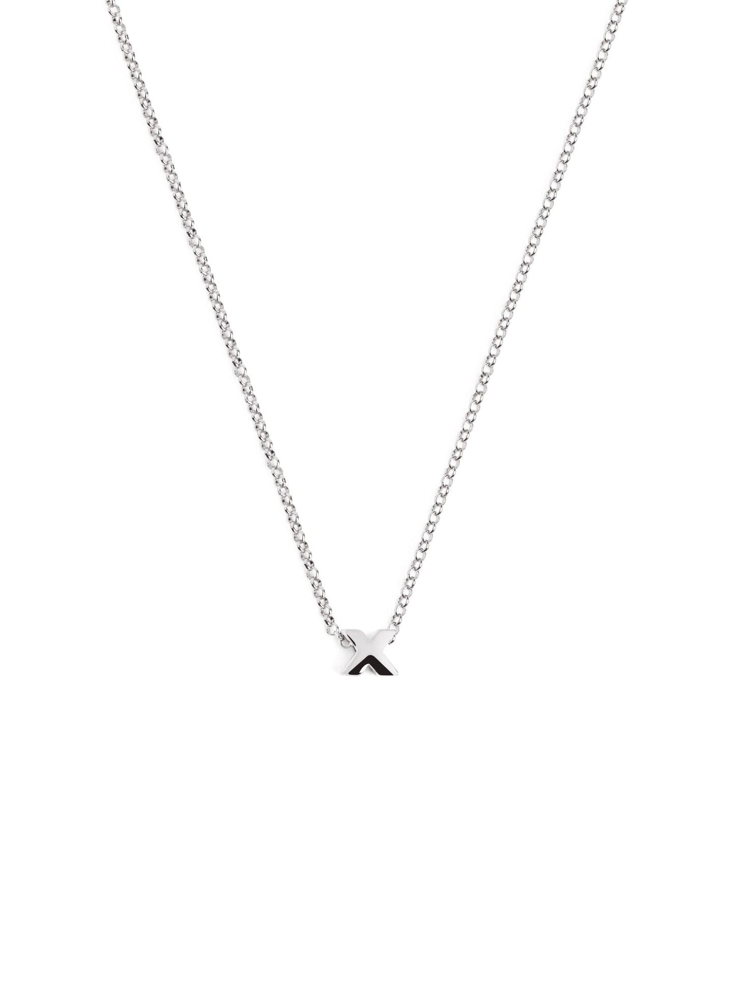 Srebrny naszyjnik z personalizowanym inicjałem