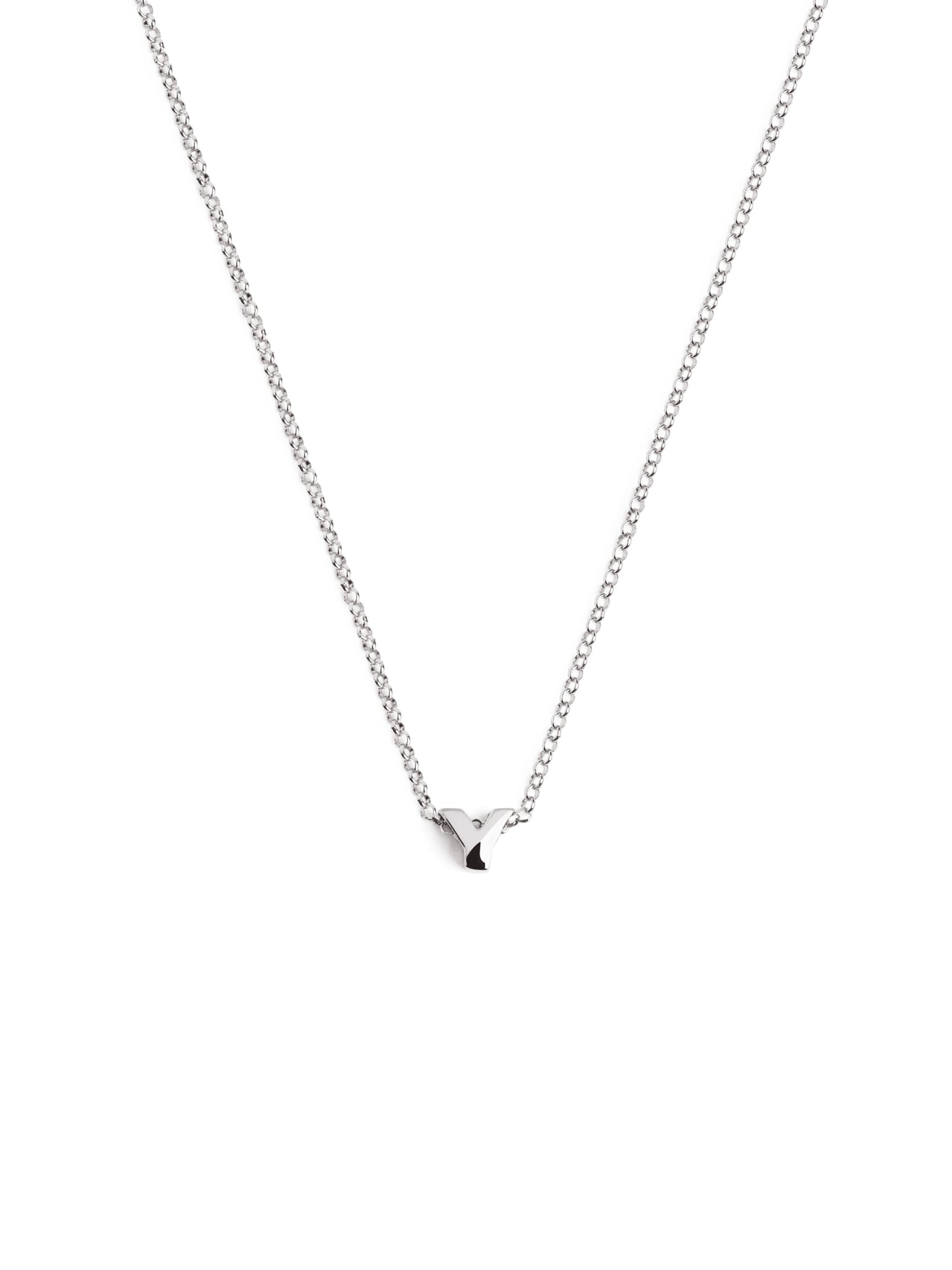 Srebrny naszyjnik z personalizowanym inicjałem