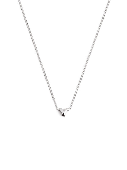 Srebrny naszyjnik z personalizowanym inicjałem